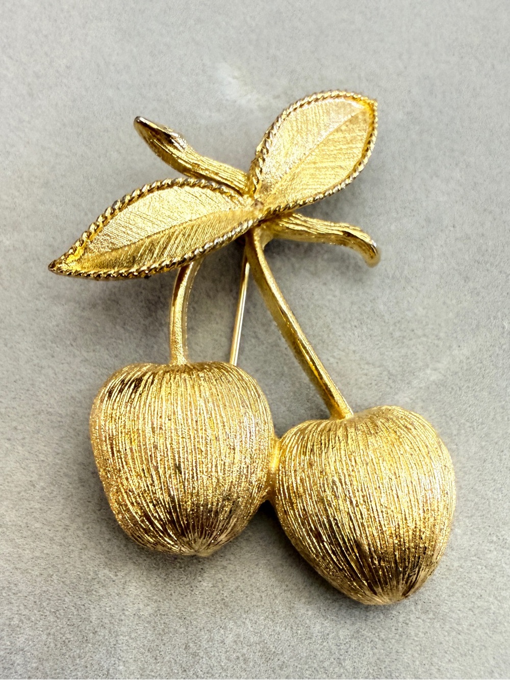 Vintage 1960’s Sarah Coventry "Golden Cherries" brooch